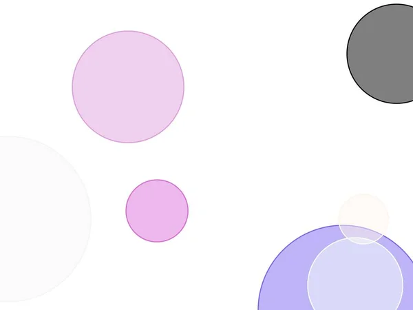 Abstract Minimalist Grey Violet White Illustration Circles Useful Background — Stok fotoğraf