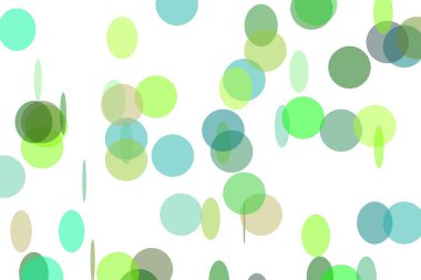 Çemberli ve elipsli soyut minimalist yeşil çizimler arka plan olarak kullanışlı