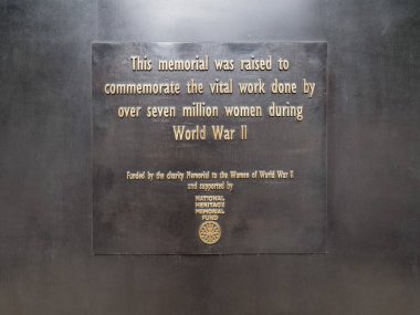 Londra, Uk - Eylül 2019: 2. Dünya Savaşı Kadınları Anıtı