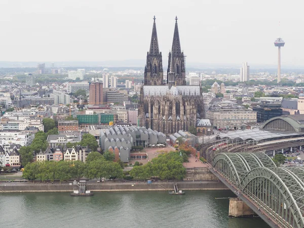 Koeln Alemania Circa Agosto 2019 Vista Aérea Ciudad — Foto de Stock