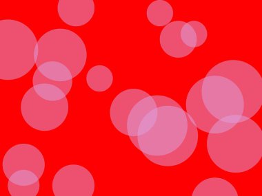 Çemberleri ve kırmızı arkaplanı olan soyut minimalist mor çizimler