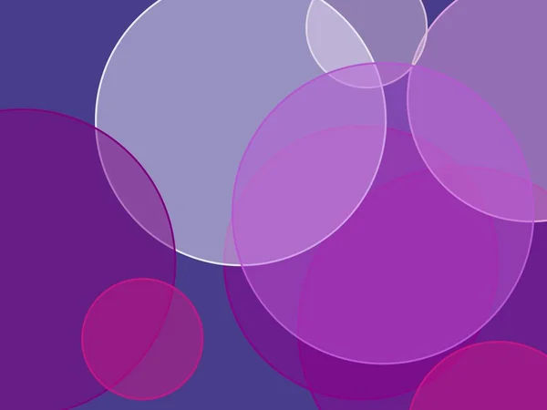 Abstract Minimalist Violet Illustration Circles Dark Slate Blue Background — Stock Photo, Image