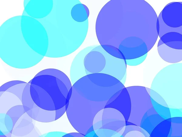 Abstrakta Minimalistisk Blå Illustration Med Cirklar Användbar Som Bakgrund — Stockfoto