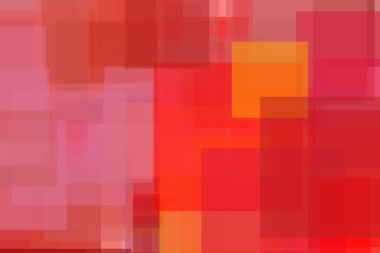 Soyut minimalist kırmızı turuncu çizim. Arka plan olarak kareler kullanışlı.