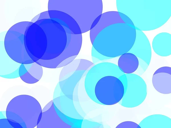 Abstrakta Minimalistisk Blå Illustration Med Cirklar Användbar Som Bakgrund — Stockfoto