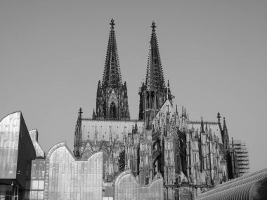 Koelner Dom Hohe Domkirche Sankt Petrus (anlamı Aziz Peter Katedrali) Almanya 'nın Koeln kentindeki gotik kilise.