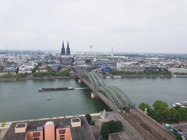 Koeln Germany Circa August 2019 Aerial View City — Stock Photo, Image