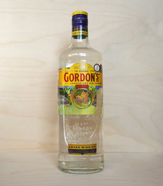 Londres Reino Unido Circa Marzo 2020 Botella Gordon Gin — Foto de Stock