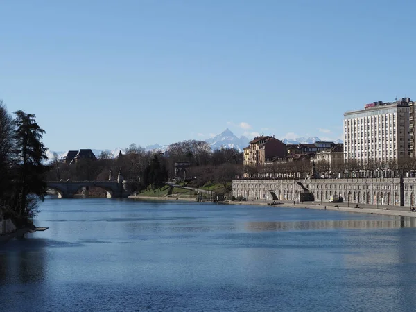 Turin Italie Circa Février 2020 Fiume Signifiant Rivière — Photo