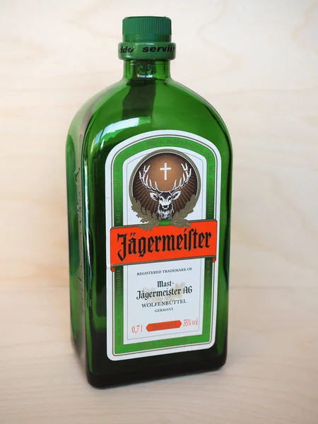 Wolfenbuettel Germany Circa March 2020 Jaegermeister Bottle — Stock Photo, Image