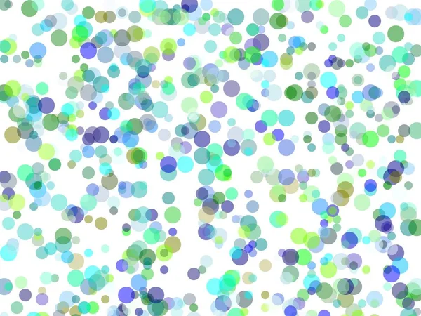 Abstracte Minimalistische Groen Blauwe Illustratie Met Cirkels Nuttig Als Achtergrond — Stockfoto