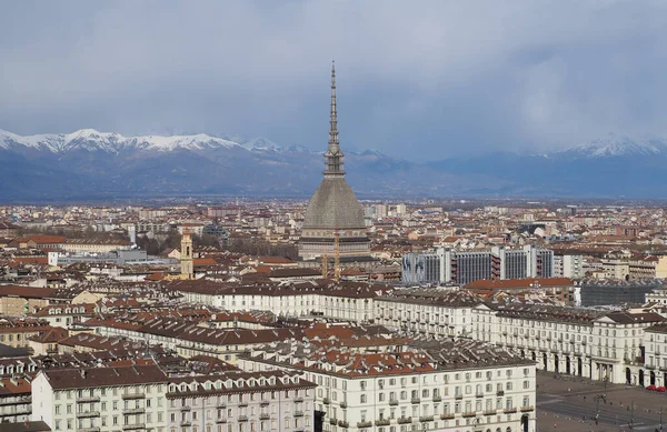 Talya Nın Torino Kentinin Hava Manzarası — Stok fotoğraf