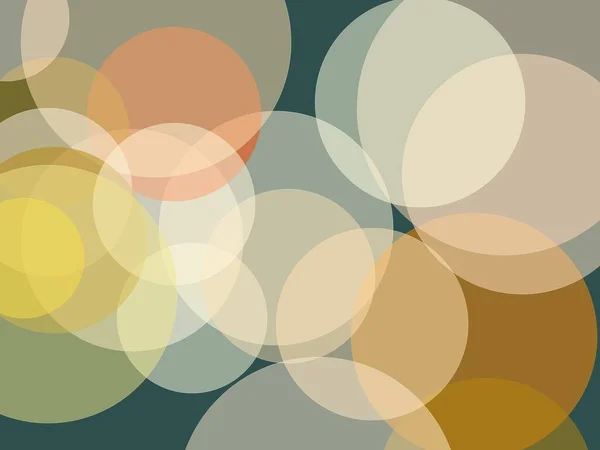 Abstraktní Minimalistický Oranžová Žlutá Ilustrace Kruhy Tmavě Břidlicově Šedé Pozadí — Stock fotografie