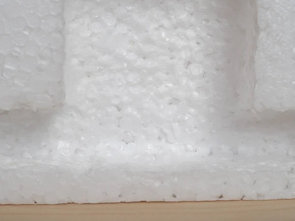 Wit Geëxpandeerd Polystyreen Plastic Textuur Nuttig Als Achtergrond — Stockfoto