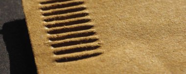 geniş kahverengi kağıt dokusu arka plan olarak kullanışlı