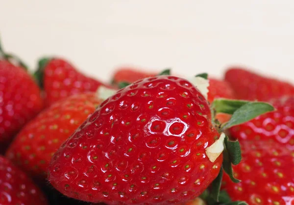 Καλάθι Φράουλες Fragaria Ananassa Φρούτα Χορτοφαγικά Τρόφιμα — Φωτογραφία Αρχείου