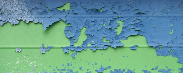 Široký Grunge Zelené Modré Kovové Textury Užitečné Jako Pozadí — Stock fotografie