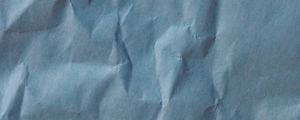 Large Texture Papier Froissé Bleu Utile Comme Fond — Photo