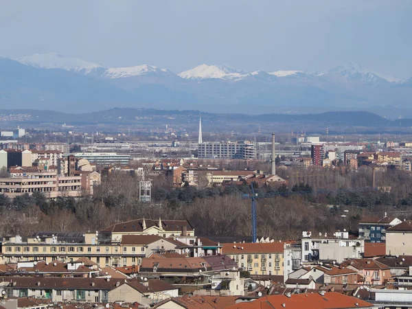 Vista Aérea Ciudad Turín Italia —  Fotos de Stock