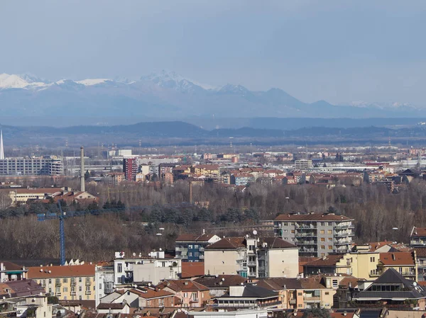 Luchtfoto Van Stad Turijn Italië — Stockfoto