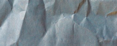 geniş mavi buruşmuş kağıt dokusu arka plan olarak kullanışlı