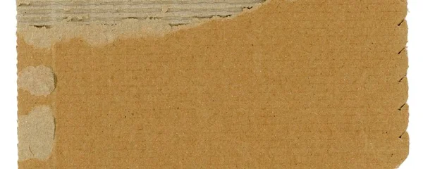 Wide Brown Corrugated Cardboard Texture Useful Background — Stock Photo, Image