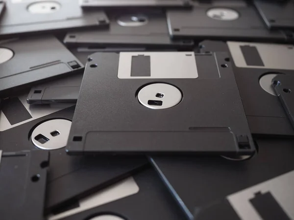 Viele Magnetische Disketten Für Die Speicherung Von Daten — Stockfoto