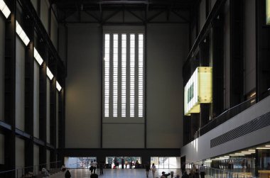 LONDON, UK - CIRCA SEPTEMBER 2019: Tate Modern art gallery in South Bank power station