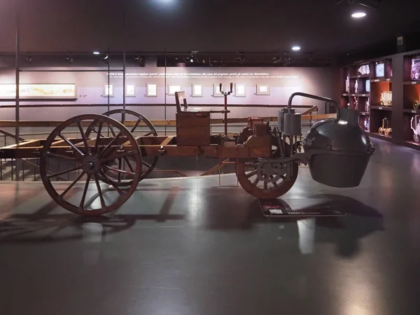Turin Talya Circa November 2019 Turin Otomobil Müzesinde Eski Cugnot — Stok fotoğraf