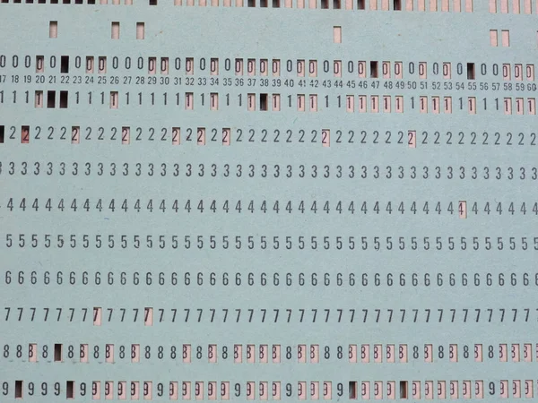 vintage punched card for computer data storage and programming