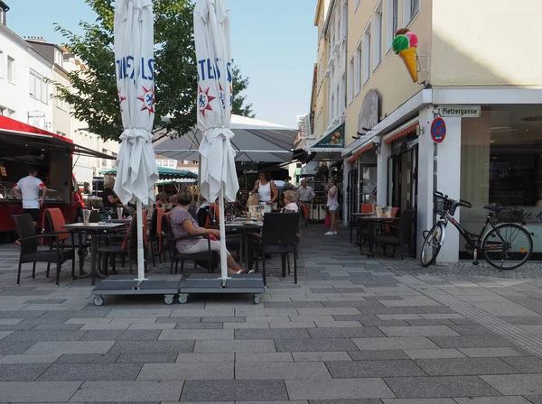 Düren Circa August 2019 Freiluft Bars Der Innenstadt — Stockfoto