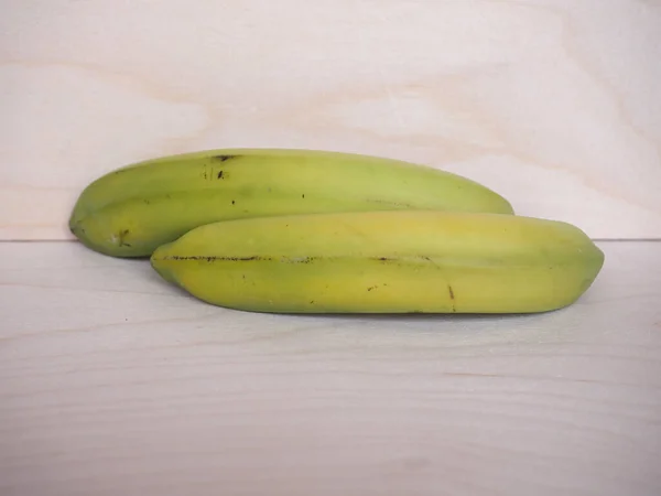 Два Желтых Банана Moses Acuminata Balb Paradisiaca — стоковое фото