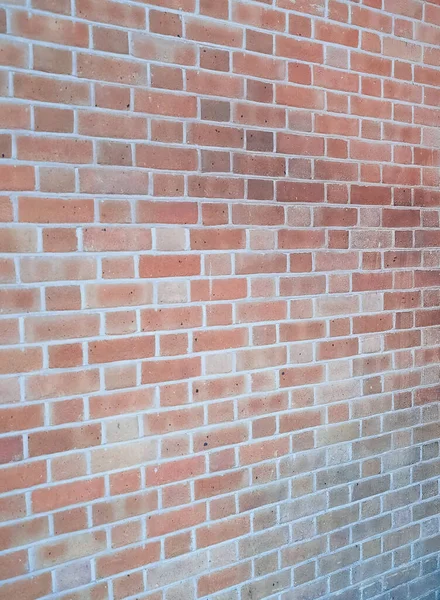 Red Brick Wall Perspective Useful Background — Stock Photo, Image