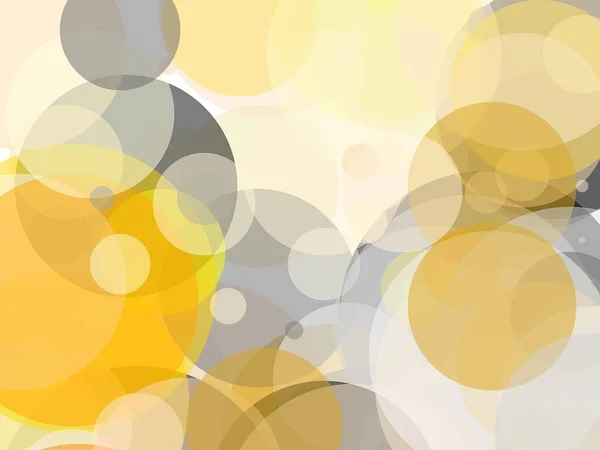 Abstract Minimalistische Grijsoranje Gele Illustratie Met Cirkels Nuttig Als Achtergrond — Stockfoto