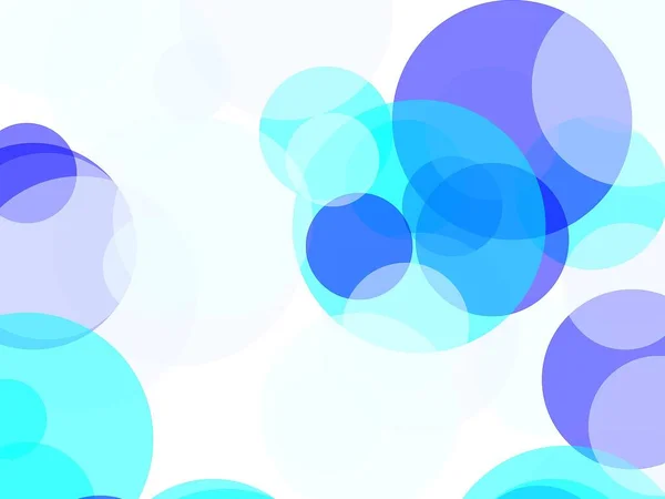 Abstract Minimalistisch Blauwe Illustratie Met Cirkels Nuttig Als Achtergrond — Stockfoto