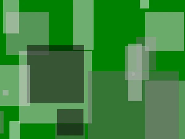 Abstrakte Minimalistische Graue Illustration Mit Quadraten Und Grünem Hintergrund — Stockfoto
