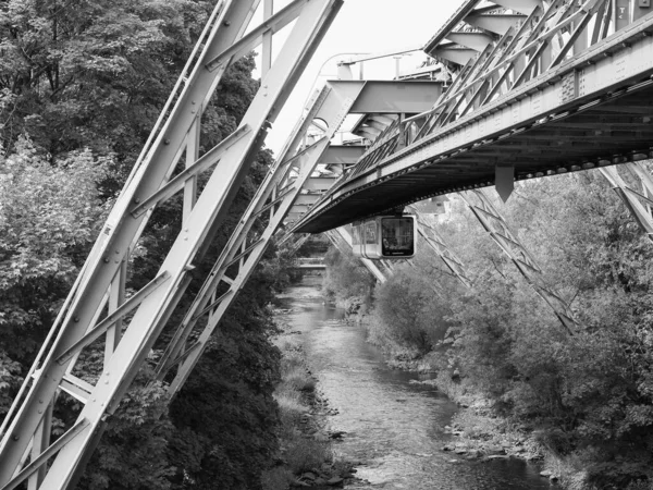 Wuppertal Německo Circa August 2019 Wuppertaler Schwebebahn Tzn Wuppertal Suspension — Stock fotografie