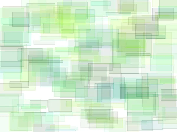 Abstrakt Minimalistisk Grön Illustration Med Rektanglar Och Vit Bakgrund — Stockfoto