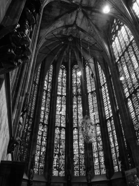 Aachen Almany Circa Ağustos 2019 Aachener Dom Katedrali Ndeki Şarlman — Stok fotoğraf