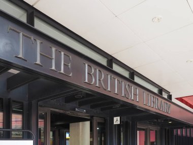 LONDON, İngiltere - CIRCA EPTEMBER 2019: İngiltere Kütüphanesi, Birleşik Krallık Ulusal Kütüphanesi