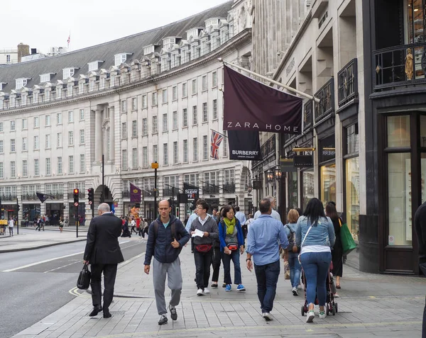 London Circa September 2019 People Regent Street Crescent — Stock Photo, Image