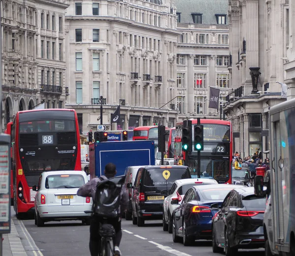 Londres Reino Unido Circa Septiembre 2019 Gente Regent Street — Foto de Stock