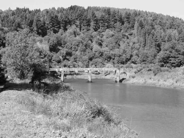 River Wye Afon Gwy Gallois Marque Frontière Entre Angleterre Pays — Photo