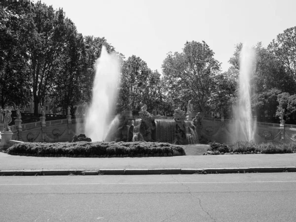 Fontana Dei Mesi Meaning Fountain Months Parco Del Valentino Park — Stock Photo, Image