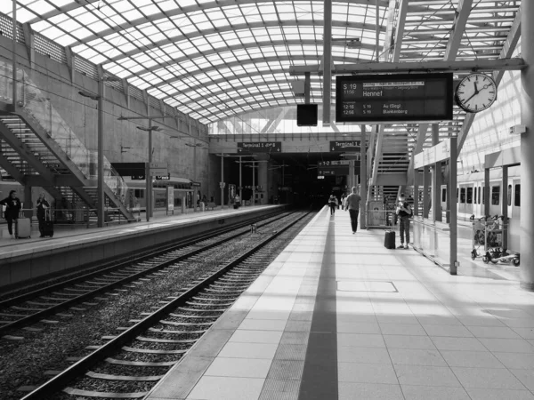 Кёльн Германия Circa August 2019 Станция Аэропорта Кёльн Бонн Черно — стоковое фото