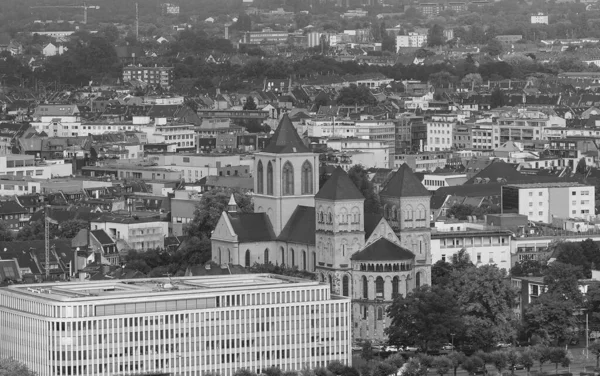 Koeln Allemagne Circa Août 2019 Eglise Sankt Kunibert Noir Blanc — Photo