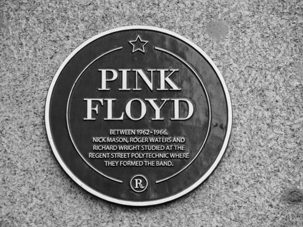 Лондон Великобритания Circa September 2019 Pink Floyd Plaque Regent Street — стоковое фото