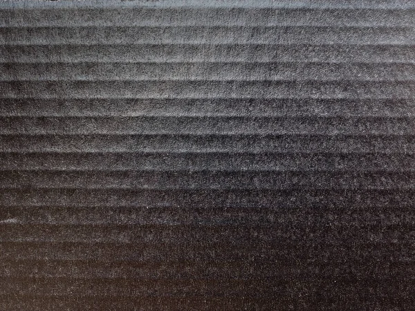 Černá Vlnitá Lepenková Textura Užitečná Jako Pozadí — Stock fotografie
