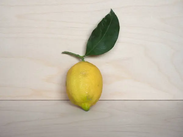 Gele Citroen Citrus Limon Vegetarisch Voedsel Fruit — Stockfoto