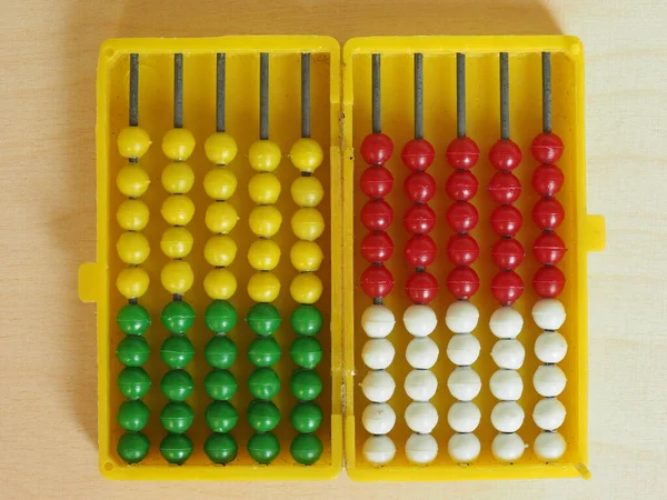 Abacus Aka Räkna Ram Beräkningsverktyg Som Används Före Miniräknare — Stockfoto